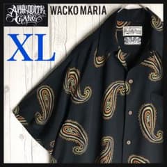 希少XLサイズ】ワコマリア×バッズプール☆ペイズリー オープンカラー