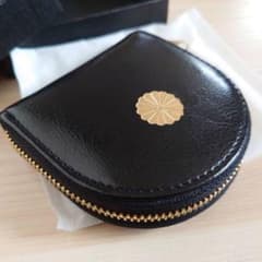 皇居限定】 馬蹄型小銭入 コインケース ブラック 黒色 財布 - メルカリ