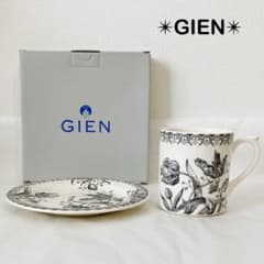 GIEN ジアン チューリップ柄カナッペ皿 プレート マグカップ 陶磁器製