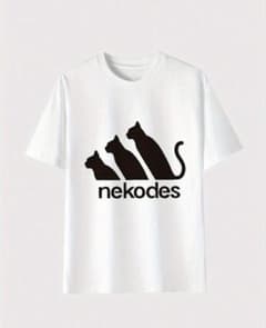 Tシャツ いたT nekodesu 半袖 アディダス好き 猫好き SMLXL - メルカリ