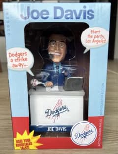 お値下げ] Joe Davis ボブルヘッド 音声付 ドジャース 来場者限定