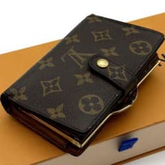 ルイ ヴィトン モノグラム ポルト モネ ヴィエノワ がま口 折り財布