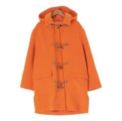 藤原ヒロシ着用エルメス ヴィンテージ ダッフルコート オレンジ サイズ