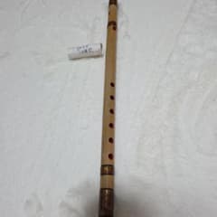 石見神楽を奏でる篠笛 父の手作り 石見地方伝統芸 7穴 竹製 約102.5cm