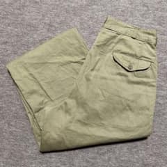 USMC チノパン カーキ フラップポケット トラウザーズ 米軍 実物 60s