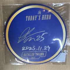 カターレ富山 亀田歩夢選手 直筆サイン入りデカ缶バッジ - メルカリ