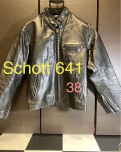 Schott ショット 641 立ち襟ライダース 脱着ボアライナー付き - メルカリ