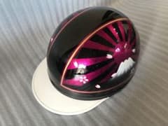 七色ラメ 富士日章 コルク半 ヘルメット 旧車會 暴走族 軽スロ