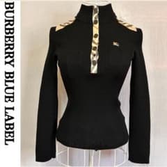 美品 バーバリーブルーレーベル ニット セーター ハイネック ノバ