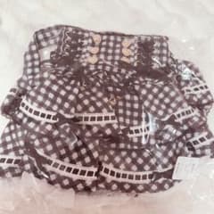 リズリサ LIZLISA はしごリボンギンガムティアードスカパン ブラック