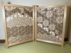 組子 組子細工 パーテーション 伝統工芸品 - メルカリ