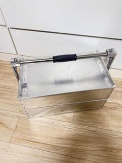 美品送料込‼️ おかもち 出前箱2段 アルミ製 軽量ユタカの堤箱 内田