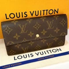美品】ルイヴィトン ポルトモネ クレディ モノグラム 長財布 カード