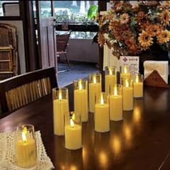 結婚式 LEDキャンドルセット 披露宴 飾り ウェルカムスペース 2点