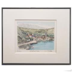 ☆織田義郎☆「Lakeside」銅版画+手彩 185/200 - メルカリ