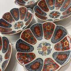 美品】林九郎窯 色絵金彩 輪花皿 5枚セット - メルカリ
