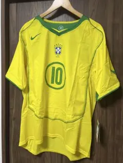 支給ブラジル代表ロナウジーニョ直筆サイン入り長袖2006wcユニフォーム