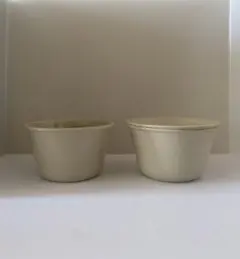 市川孝 白瓷 蓋付き保存容器 大 2点セット(1点は蓋なしの状態)