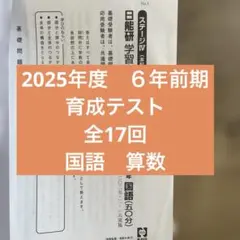 2026年最新】日能研育成テストの人気アイテム - メルカリ
