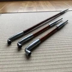 昭和初期 竹製 ミニキセル19本 煙管 真鍮 パイプ タバコ 骨董品 古道具
