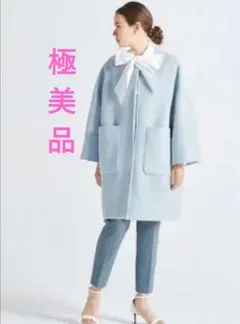 2026年最新】YORI ヨリ ラウンドカラーショート コート アイボリーの