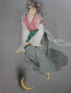 北田 克己、迎え花、厳選、希少画集画、新品高級額 額装付、きただ かつみ