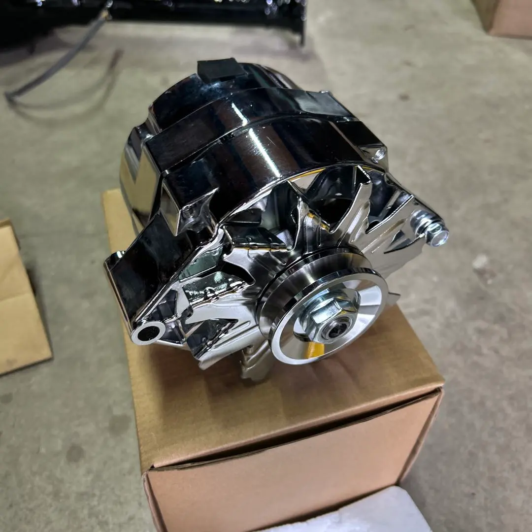 powermaster社オルタネータークローム170Aシボレーインパラハイドロ