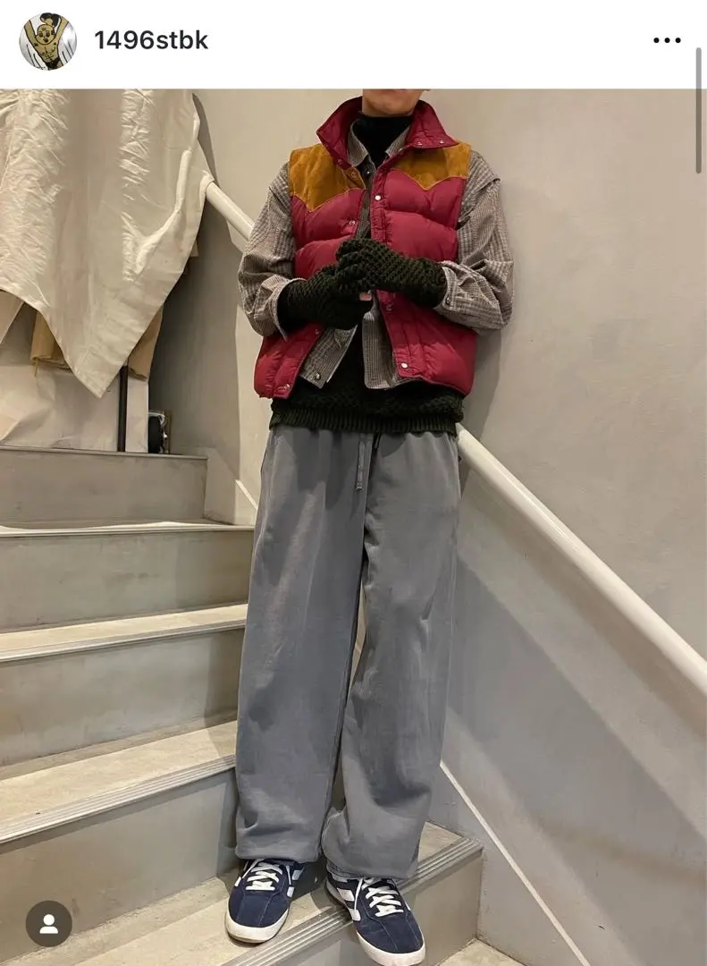 Xander zhou スウェットパンツ 23AW フェイクレイヤード
