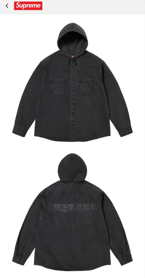 2026年最新】Supreme Hooded Denim Shirtの人気アイテム - メルカリ
