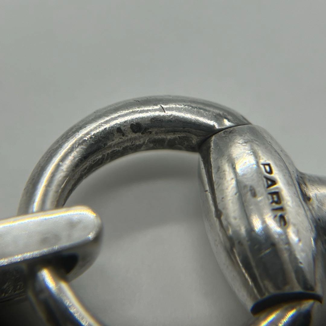 セリーヌ CELINE ホースビットブレスレット SV800蟹刻印 ヴィンテージ