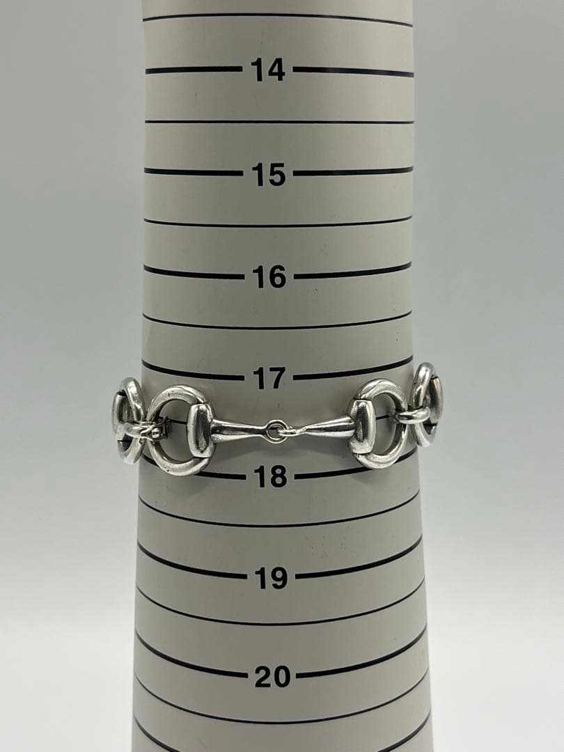 セリーヌ CELINE ホースビットブレスレット SV800蟹刻印 ヴィンテージ