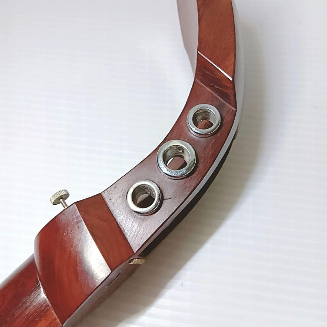 破れあり】津軽三味線 太棹 ハードケース 三つ折り棹 東さわり