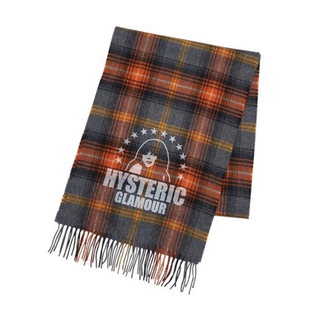 新品タグ付き！ヒステリックグラマー ガール ロゴ マフラー ストール