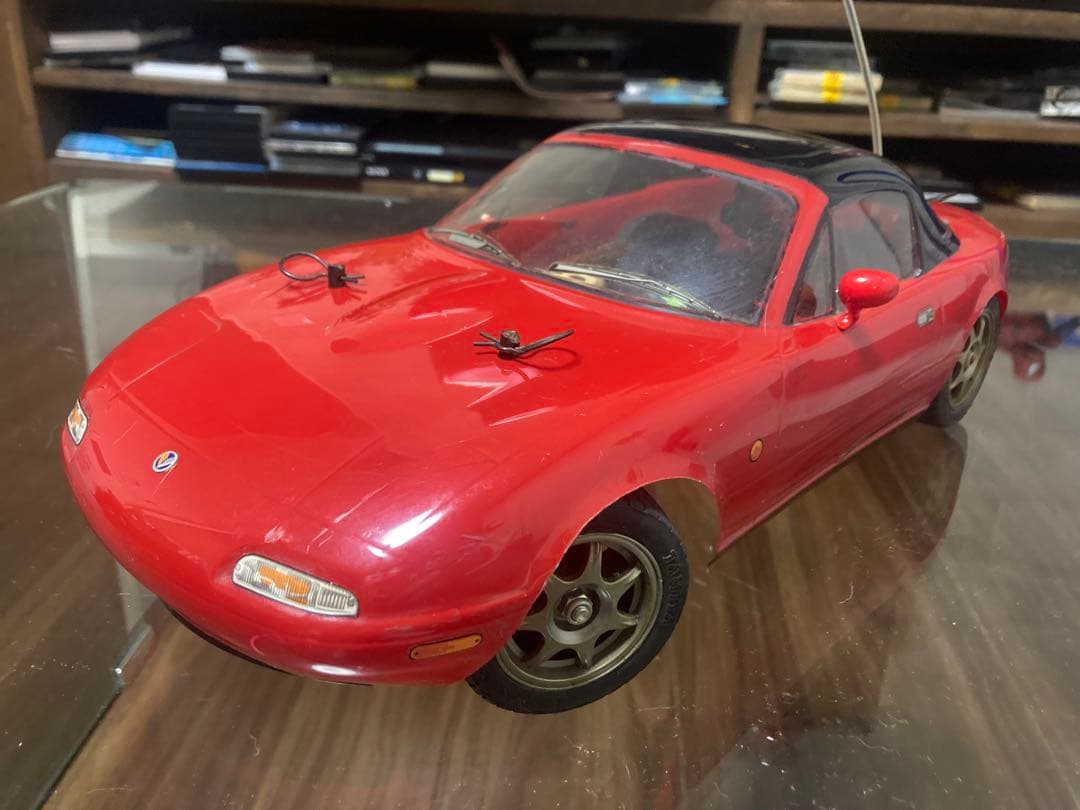当時物　田宮　タミヤ　ラジコン　ユーノスロードスター完成品　ボディシャーシメカ付 タミヤ RC特別企画商品 1/10RC ユーノス ロードスター (M-06シャーシ