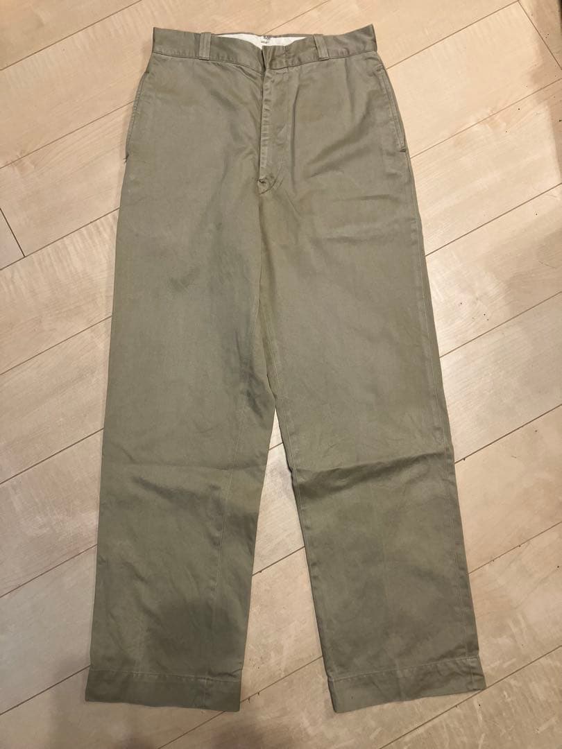 a*m様 60s usarmy チノパン　us.army カーキ　パンツ　トラウ 古着 60s 米軍 US ARMY ミリタリー SHADE No.1 8.2oz コットン チノ