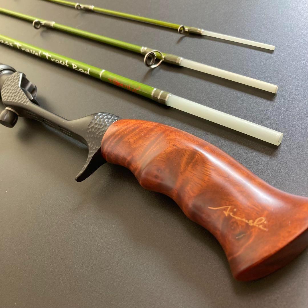 トラウトロッド ウッドガングリップ グラスロッド 1.45ｍ ベイトモデル