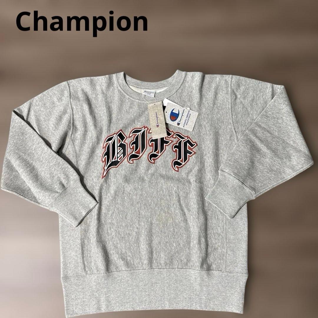 Champion リバースウィーブ バック・トゥ・ザ・フューチャー コラボ CHAMPION × BACK TO THE FUTURE】別注リバースウィーブ クルー HVHS