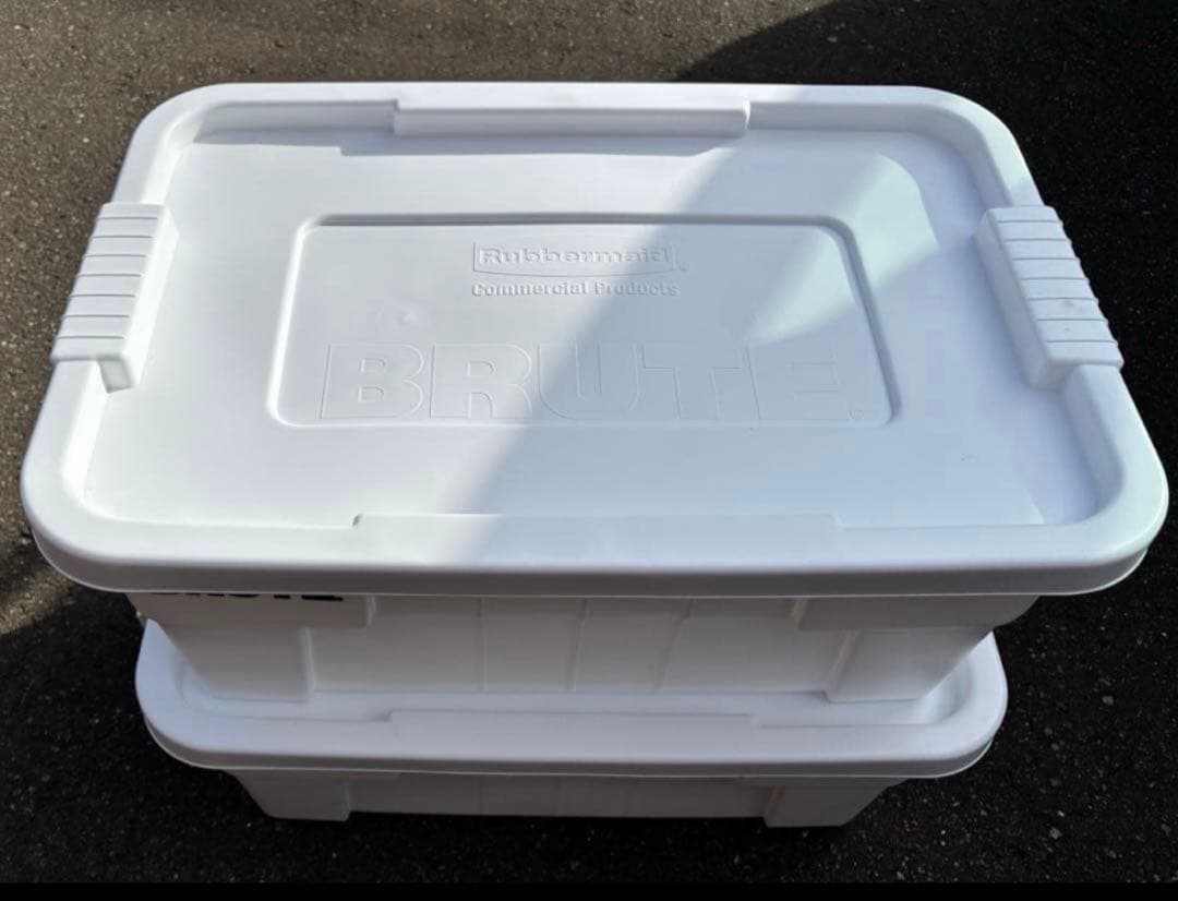 BRUTE ブルート トートボックス 53L ホワイト 2個セット - メルカリ