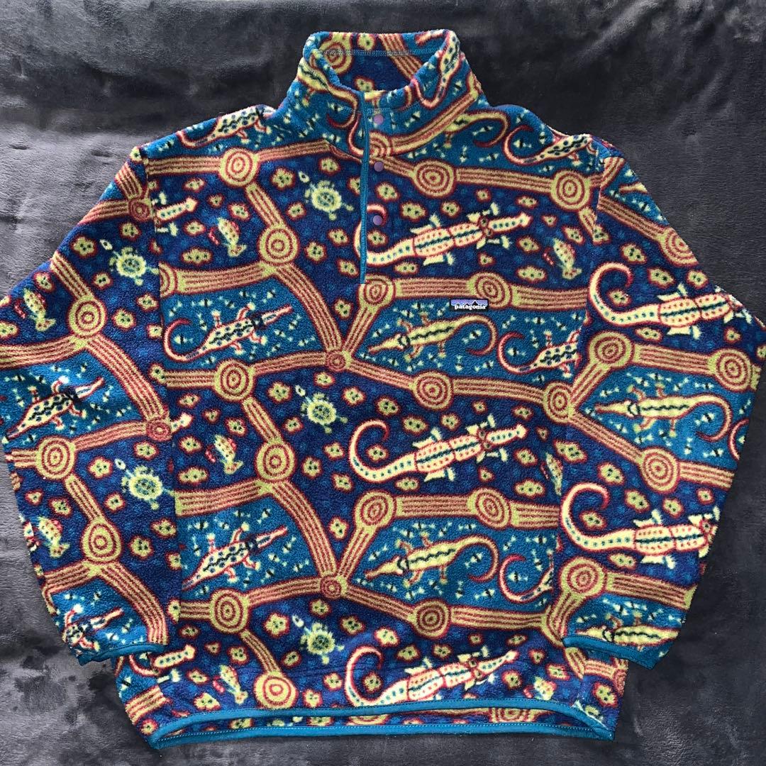 ヴィンテージ パタゴニア ワニ柄 L シンチラスナップT USA 90S - メルカリ