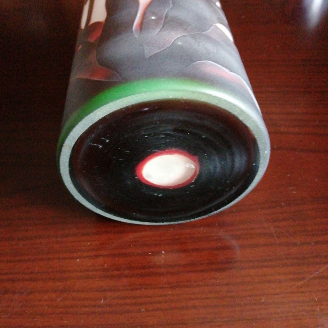 ガレ風アール・ヌーヴォー調フラワーベース　24.7cm　アール・デコ