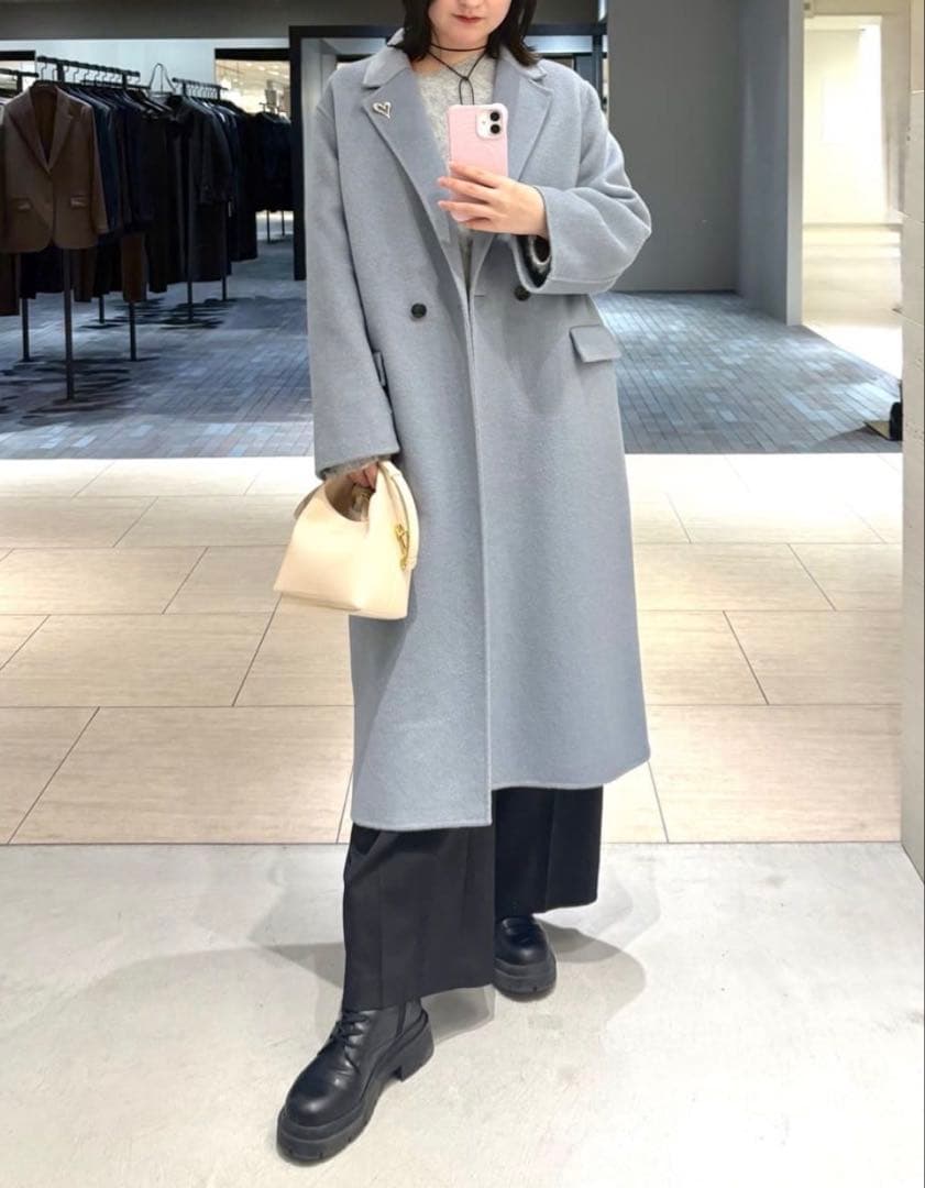 LOUNGEDRESS 20周年限定 ロングリバーコート ブルー Loungedress