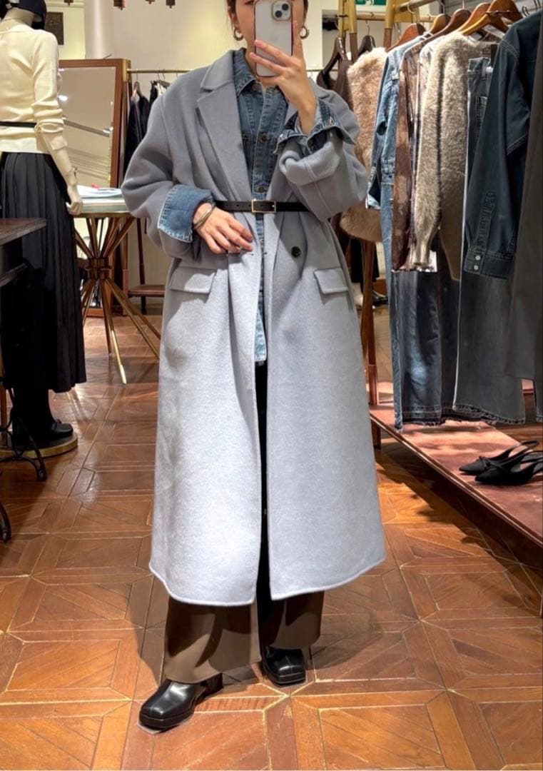 LOUNGEDRESS 20周年限定 ロングリバーコート ブルー Loungedress