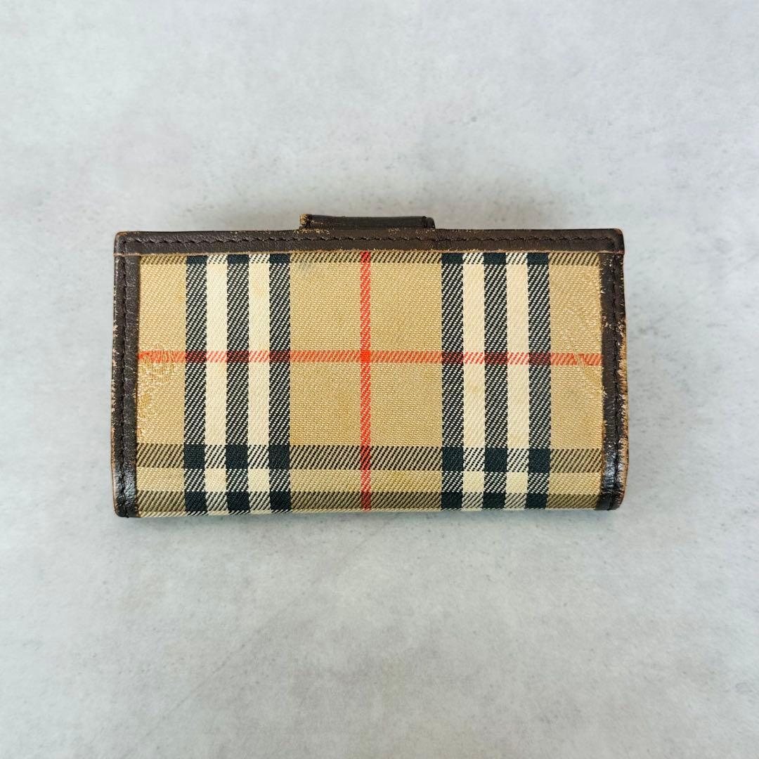 Vintage BURBERRY ノバチェック シャドーホース キーケース - メルカリ