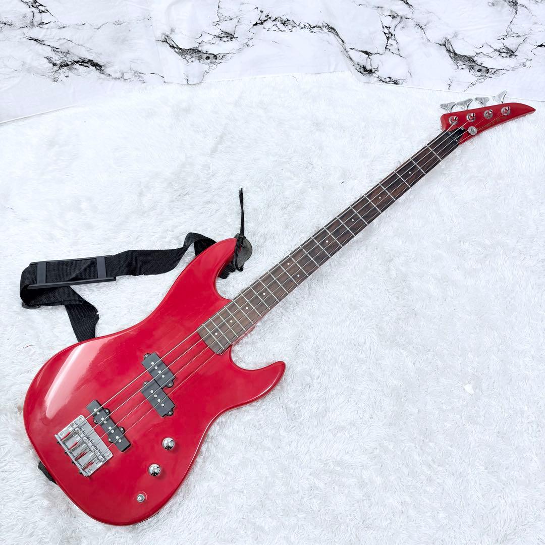 BUSKER’S バスカーズ エレキベース レッド 4弦 エレキベース 初心者 BUSKER'S バスカーズ BTL-Standard エレキギター初心者12点セット