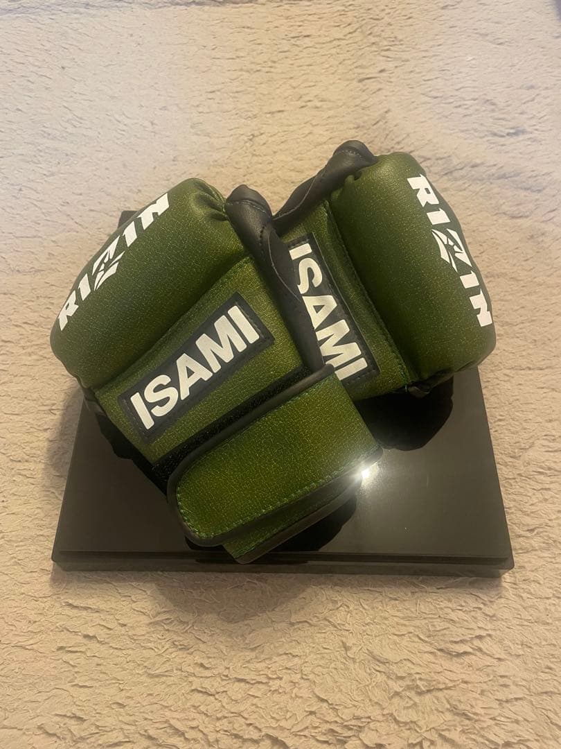 【美品】ISAMI RIZIN ボクシンググローブ オリーブグリーン 楽天市場】イサミ RIZINキック用グローブ [ISAMI] 受注生産 グリーン