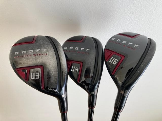 ☆オノフ AKA 2022 アカ　ユーティリティ ３番４番６番☆３本セット オノフ ユーティリティウィングス アカ, ONOFF