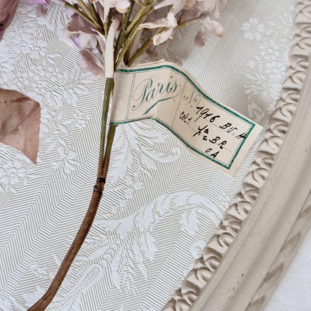 フランスアンティーク 布花 ライラック シャビー