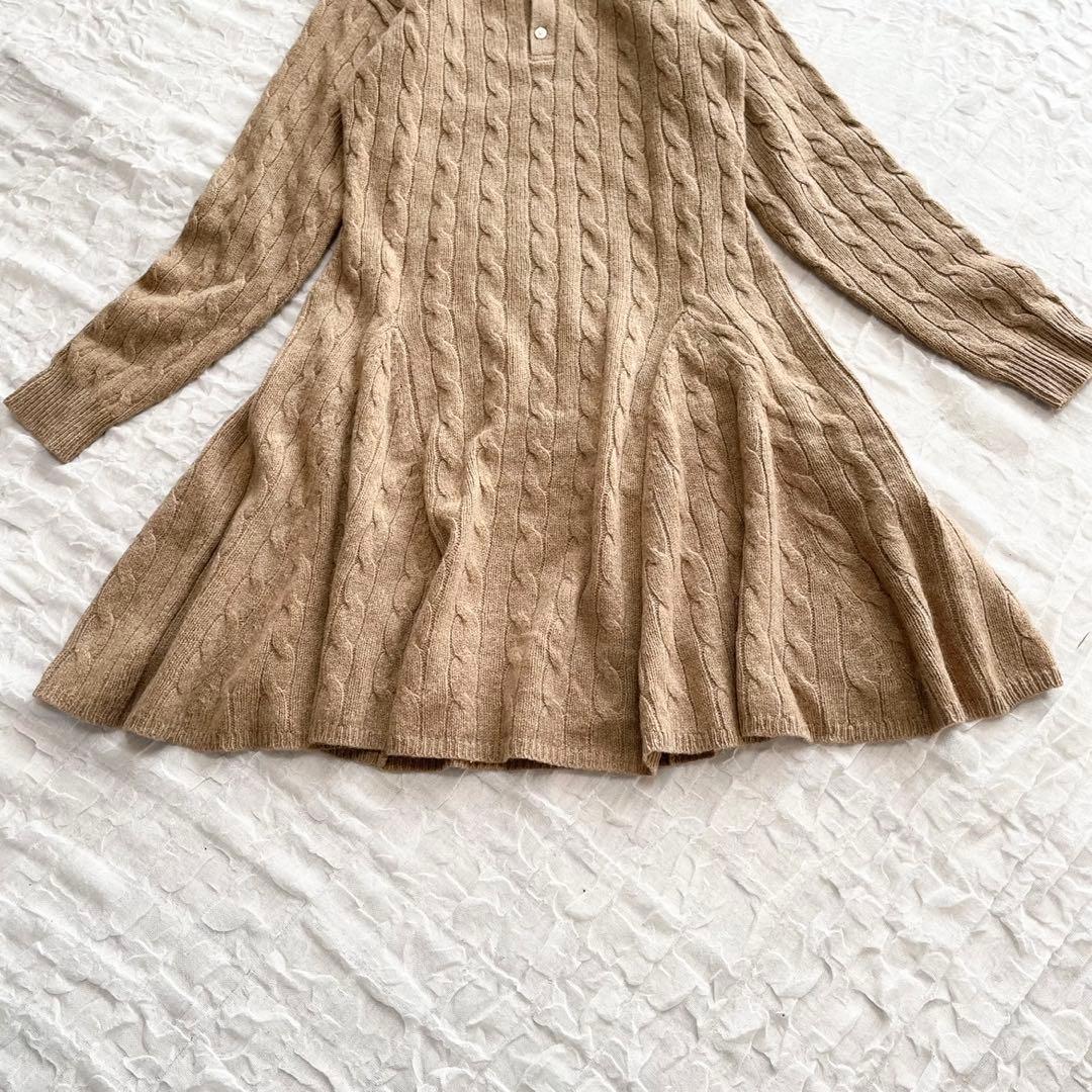 希少美品】ポロラルフローレン ワンピース ケーブルニット 現行タグ A