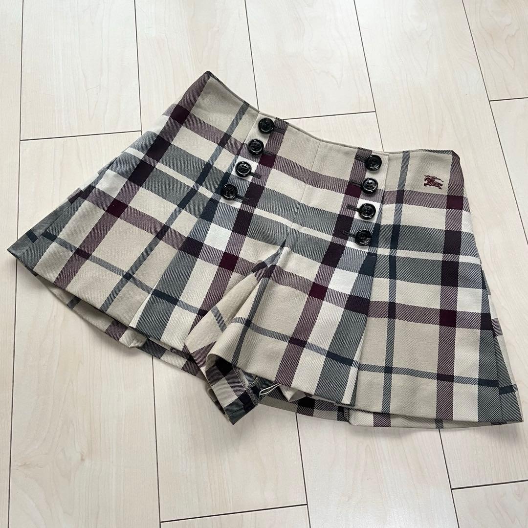 Y2K バーバリーブルーレーベル チェック キュロット パンツ ミニスカート BURBERRY BLUE LABEL（ミニスカート）のフリマアイテム一覧