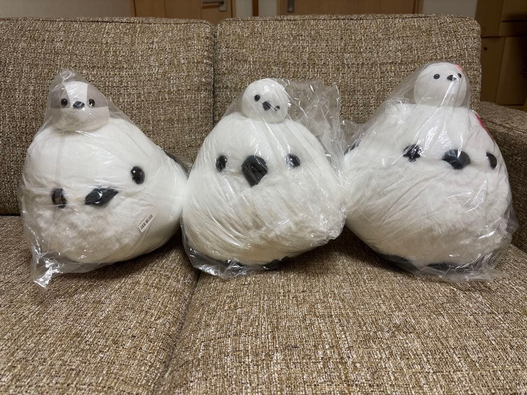 ふくふくシマエナガ　なかよしおやこ ≪10月の新商品≫ふくふくシマエナガなかよしおやこ☆アミューズ